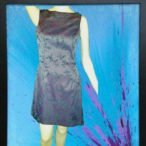Rich Tones Purple & Black Mini Dress  Size 7